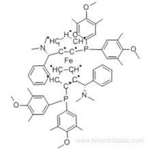 Ferrocene,1,1'-bis[bis(4-methoxy-3,5-dimethylphenyl)phosphino]-2,2'-bis[(S)-(dimethylamino)phenylmethyl]-,( 57189415,1S,1'S)- (9CI) CAS 849925-12-8